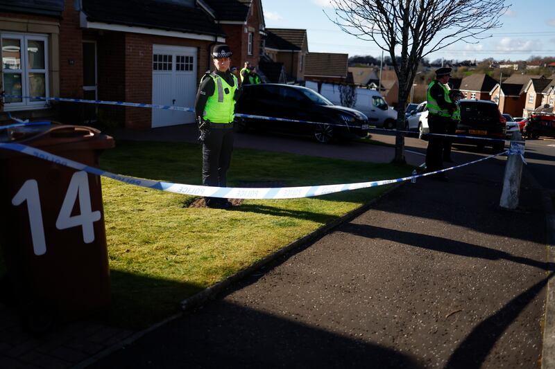 Police searched the couple's  home for more than a day earlier this week. Photograph: Jeff J Mitchell/Getty Images