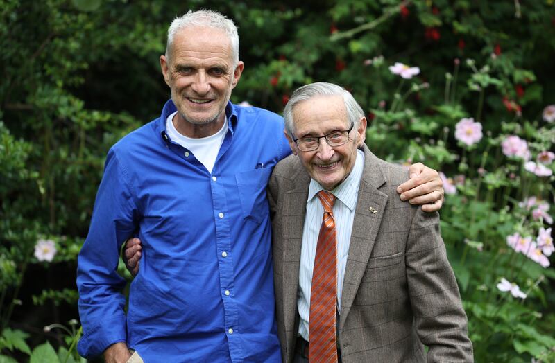 Bernard Phelan with his father Vincent Phelan: 'I have had to borrow money from family.' Photograph:  Nick Bradshaw 