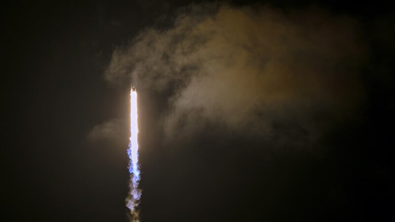 Blast-off from Nasa’s Kennedy Space Center in Florida. Photograph: Eva Marie Uzcategui/Bloomberg