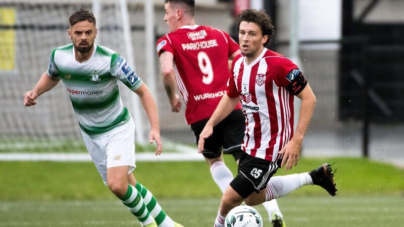 Barry McNamee has made the switch from Derry to Finn Harps. Photograph: Evan Logan/Inpho