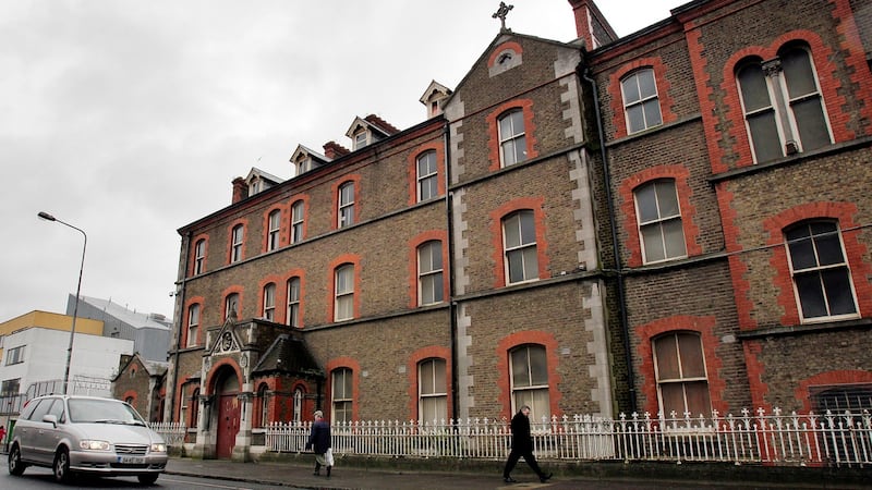 The exterior of the now derelict Sisters of Our Lady of Charity Magdalene Laundry on Sean MacDermott Street in Dublin’s north inner city. Photograph:  Julien Behal/PA Wire