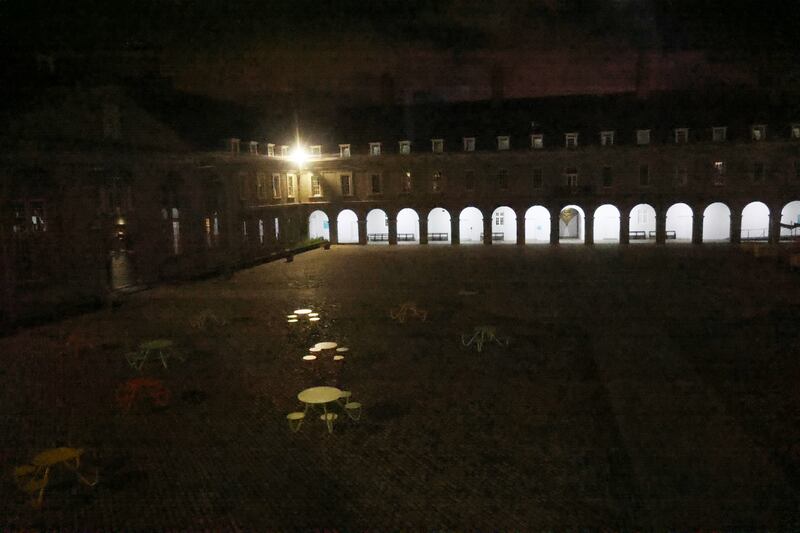 The IMMA courtyard at night. Photograph: Bryan O’Brien