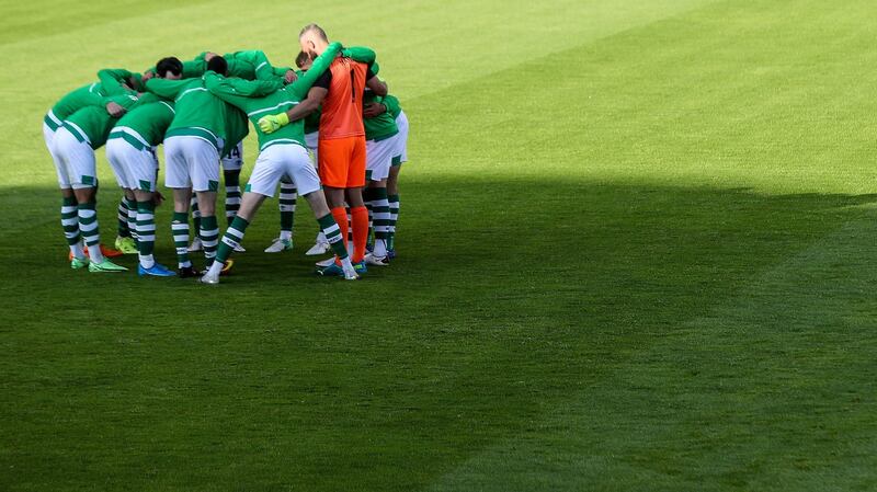 Shamrock Rovers would earn €1.3 million in prize money should they overcome the winners of Albanian side KF Tueta Durres or Andorra’s Inter Club d’Escaldes. File photograph: Tommy Dickson/Inpho