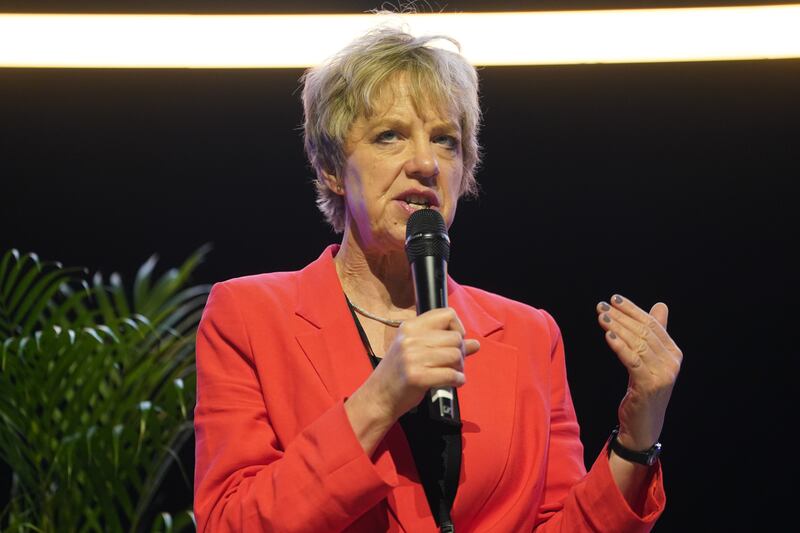 Labour leader Ivana Bacik speaking at the Ireland's Future conference at the SSE Arena, Belfast. Photograph: Brian Lawless/PA Wire