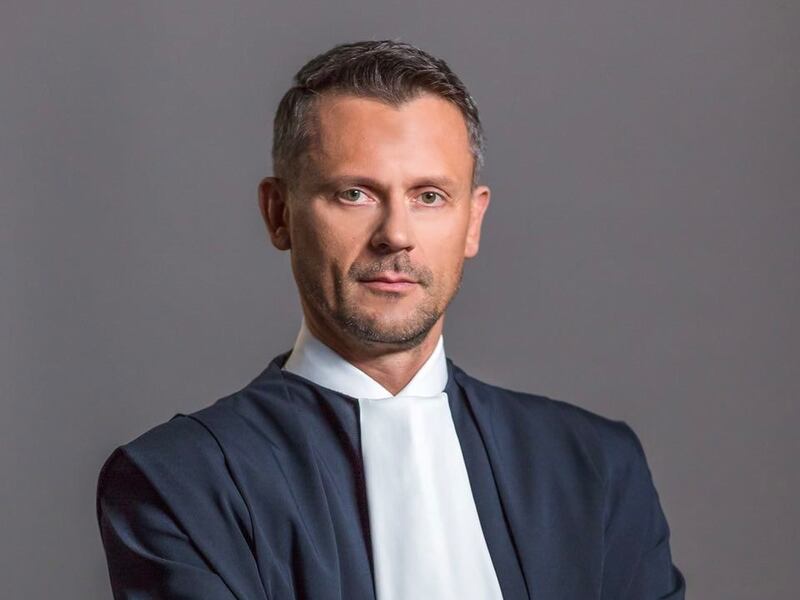 Ukrainian supreme court judge Yuriy Chumak joined the country's territorial defence forces when Russia launched its all-out invasion last February. Now he combines court hearings with shifts on Kyiv rooftops - where his unit tries to shoot down Russian attack drones - and delivery runs to soldiers near the eastern front line. Photograph courtesy of Yuriy Chumak