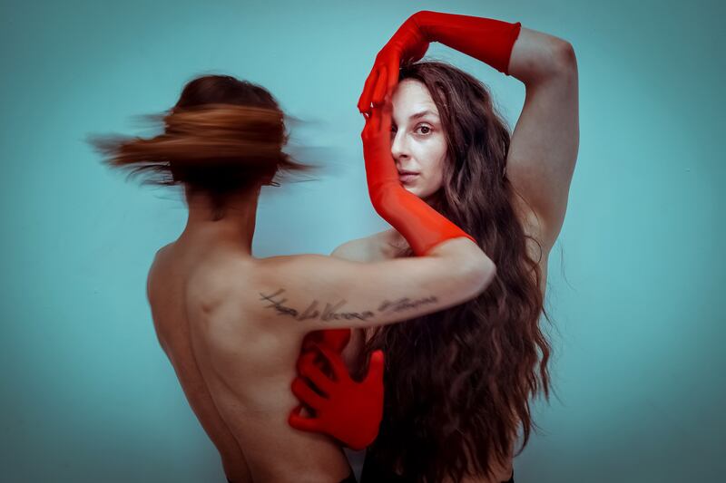 Red Lines, by Monika Palova and Sean McIlraith, with lighting design by Kevin Murphy. Photograph: Monika Palova