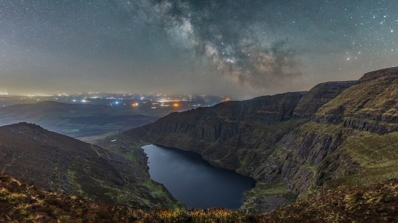 Waterford’s Crowning Glory, by Adrian Hendroff, shortlisted in Back on Earth – Landscape. 'Coumshingaun is a colossal glacial wonder; there is nothing in Ireland quite like it,' says Adrian. 'At over 2,500 feet, it boasts a stupendous view from its cliff-top, with a large pear-shaped lake sitting at the bottom of a rocky coum. Ever since taking up astrophotography, it's been a yearning ambition of mine to shoot the Milky Way from up here. Having waited for five years, a weather window finally presented itself in early April. The temperature was just below freezing but it was just amazing to see the millions of stars twinkling in the night sky'