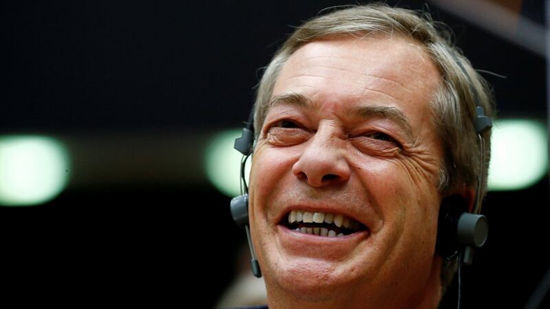 Nigel Farage announced he would stand as a candidate for a new ‘Brexit Party’ to contest European Parliament elections if Brexit is delayed past March 29th. Photograph: Reuters/Francois Lenoir