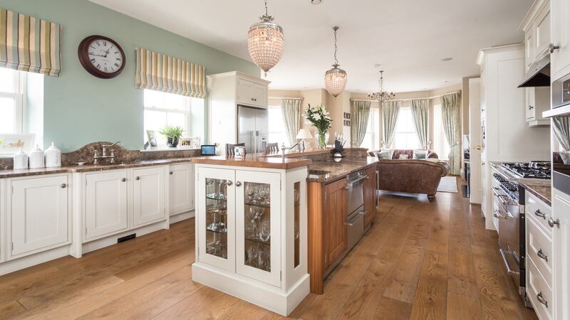 The kitchen was the first thing I picked for the house, I wanted it open plan so you can see the sea views from all the interior spaces”