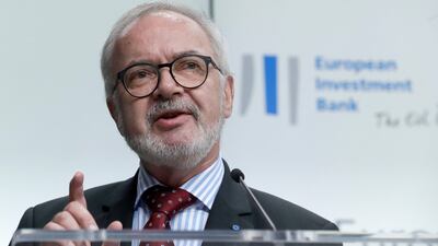 EIB president Werner Hoyer: “Climate is in everything we do.” Photograph: EPA