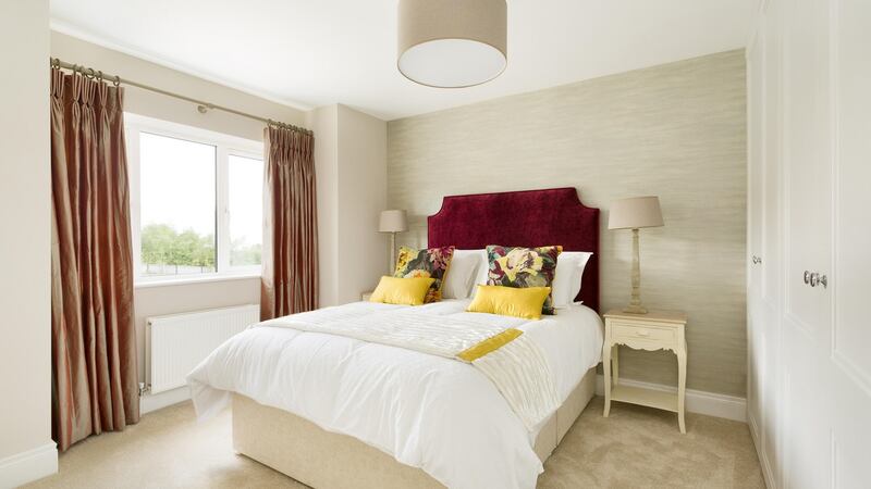 The bedrooms at Airpark Square are decent-sized, with the master boasting extra storage above the stairs bulkhead