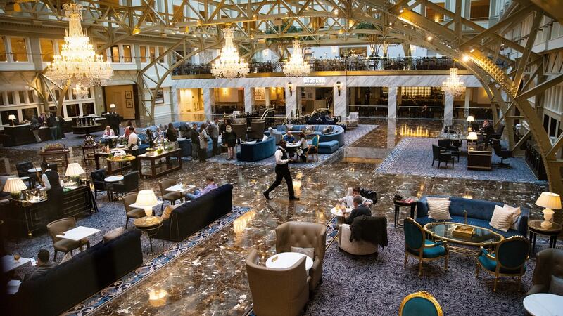The lobby of the Trump International Hotel in Washington on  November 17th, 2019. Photograph: Al Drago/New York Times