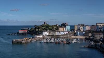 The harbour at Tenby.