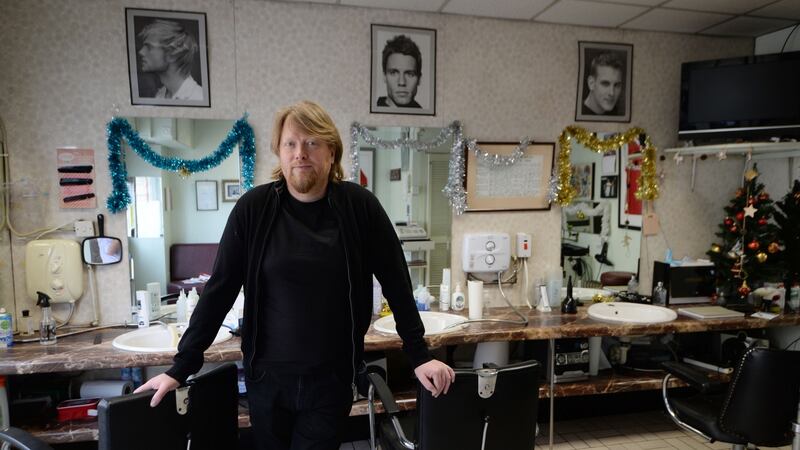Hairdresser Eóin Wright who contracted Covid-19 at the beginning of March 2020. Photograph: Alan Betson