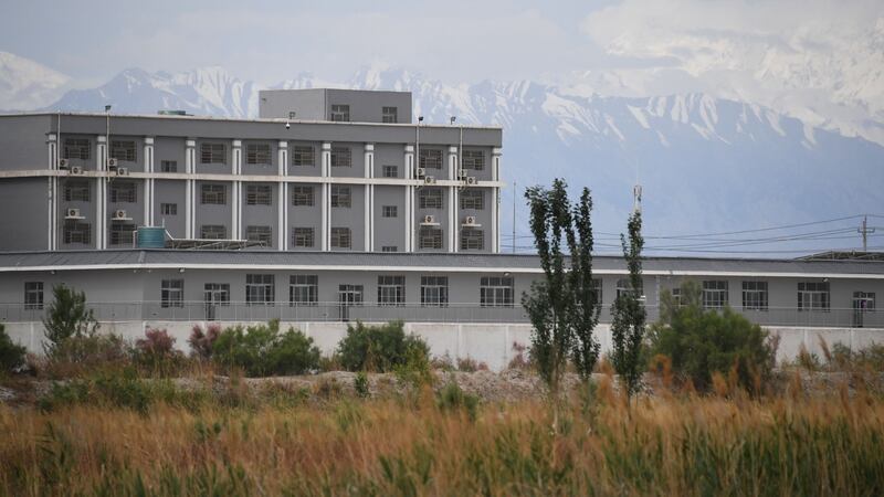 A facility believed to be a re-education camp where mostly Muslim ethnic minorities are detained, north of Akto in China’s northwestern Xinjiang region. File photograph:  Greg Baker/AFP/Getty