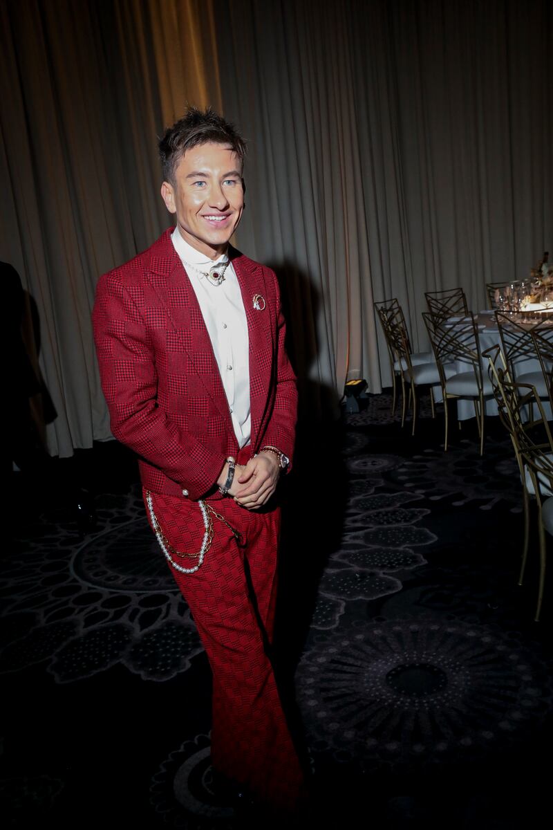 Barry Keoghan wearing Louis Vuitton. Photograph: Sinna Nasseri/New York Times