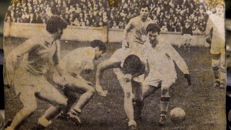 Clippings of the 1969 All-Ireland Under-21 Football Championship which saw Antrim beat Roscommon. Courtesy of Séamus Killough.