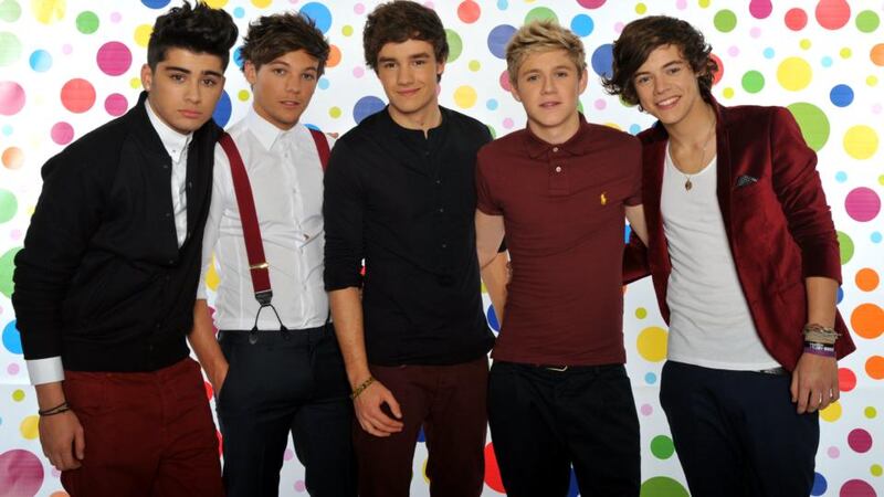 One Direction backstage during BBC Children in Need on November 18, 2011 in London, England. (Photo by Jon Furniss/WireImage)