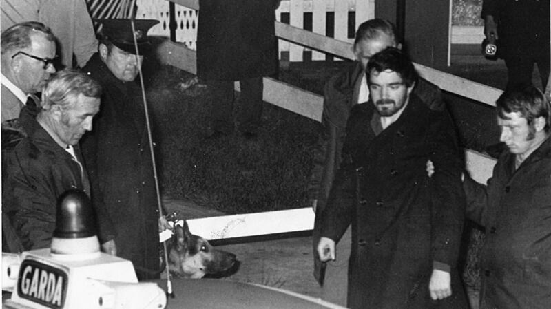 Arrest: Eddie Gallagher, the IRA man who kidnapped Tiede Herrema with Marion Coyle. Photograph: Paddy Whelan