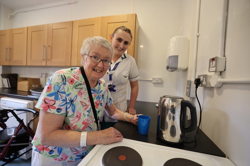 Kayleigh Veale with Mags Fitzpatrick. Photograph: Nick Bradshaw