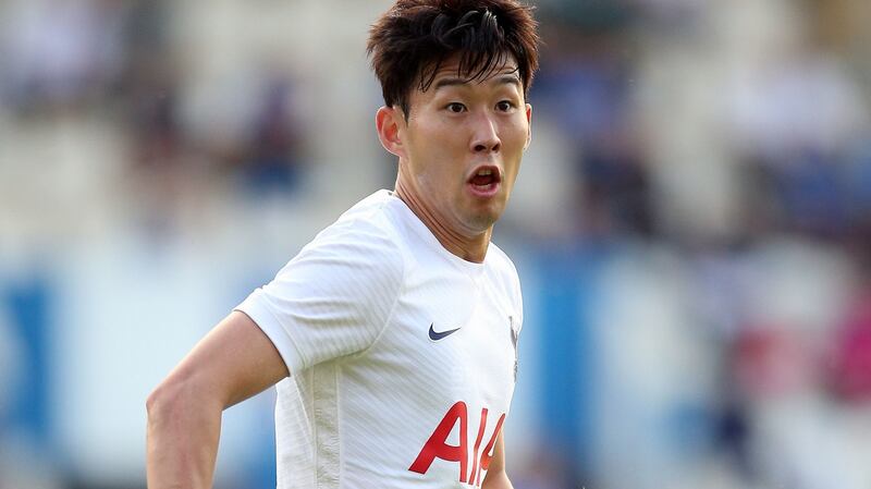 Tottenham forward Son Heung-min, who has  signed a new four-year contract with the club. Photograph: Nigel French/PA Wire