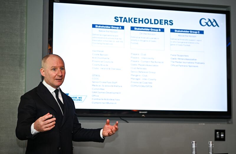GAA Football Review Committee chairman Jim Gavin. Photograph: Seb Daly/Sportsfile