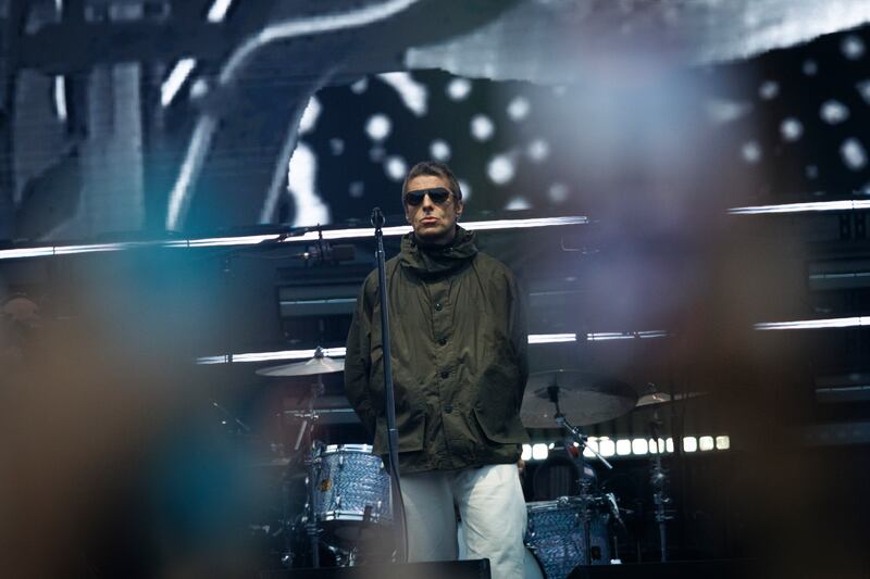 Liam Gallagher on stage at Croke Park. Photograph: Dan Dennison