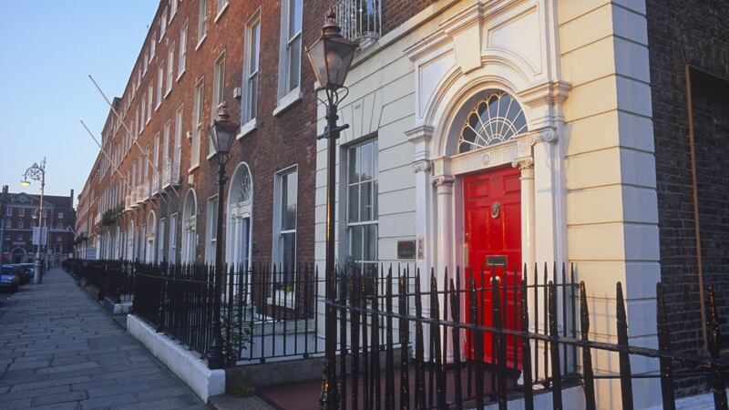 The doors and basements of Merrion Square, Dublin 2