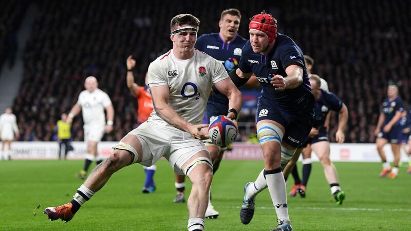 Sale’s Tom Curry enjoyed a strong Six Nations campaign with England. Photograph: Shaun Botterill/Getty
