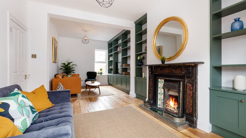 The  open-plan living area.