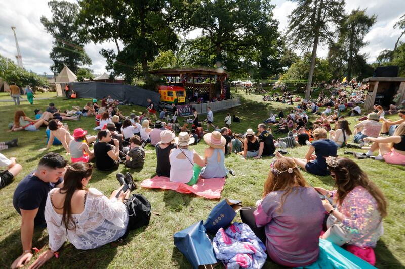 The Croí wellness area on the second day of Electric Picnic 2023. Photograph: Alan Betson/The Irish Times

