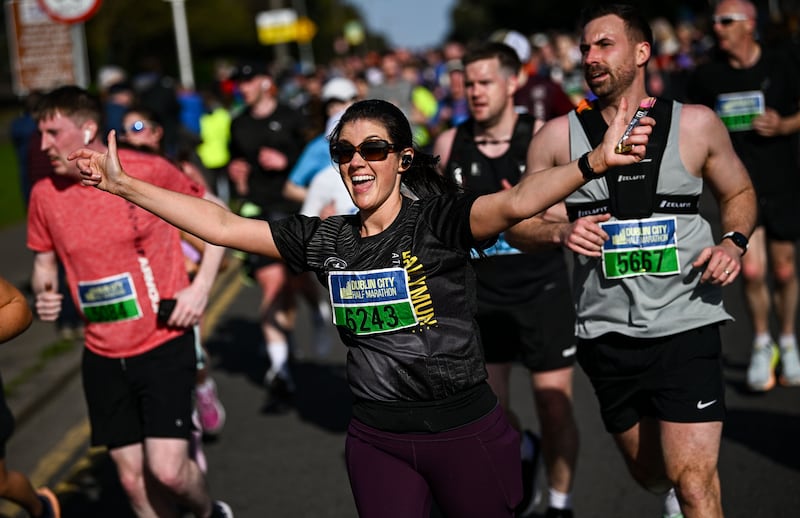 Rebecca Curran shows no sign of fatigue at Watermill Road in Raheny. Photograph: Seb Daly/Sportsfile