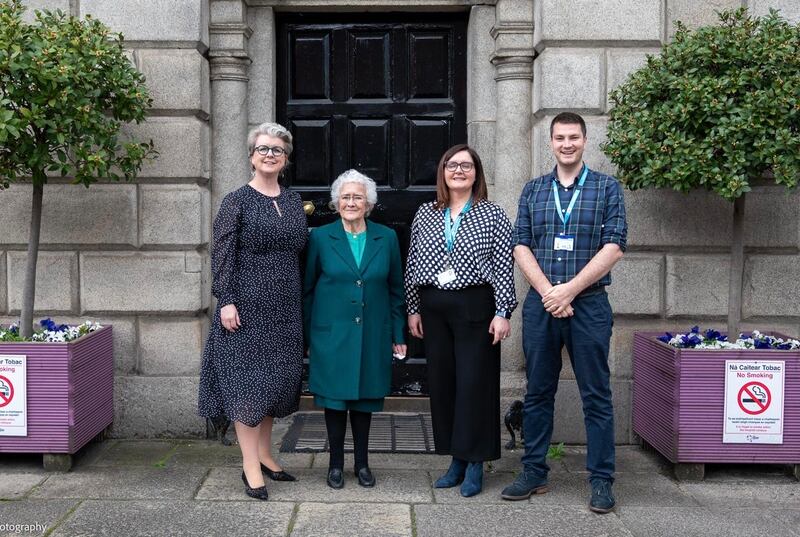 Aideen Walsh, coordinator of the paediatric forensic medical unit at CHI at Tallaght Hospital; Dr Mary Henry, retired doctor and former senator; Prof Maeve Eogan, national clinical lead for sexual assault treatment units in Ireland; and Dr Daniel Kane, forensic medical examiner at the Rotunda Hospital.