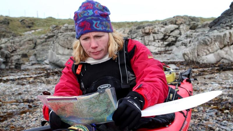Navigation skills required. Catherine Mack in Inishowen. Photograph: Harvey Futcher