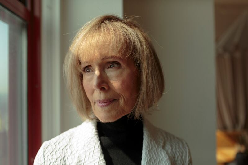E Jean Carroll in New York on Thursday. In an interview, Carroll’s lawyer said Trump’s mocking comments could create fresh legal jeopardy. Photograph: Sarah Blesener/The New York Times
                      