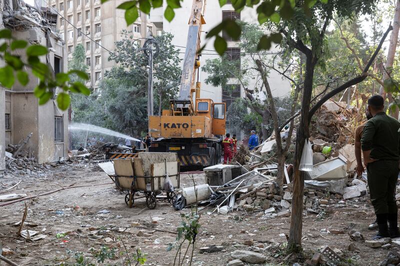 The aftermath of an Israeli air strike on Tehran, Iran. Photograph: Arash Khamooshi/ New York Times