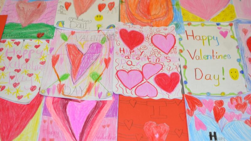 “We are delighted to have the chance to instil in the children this belief that self-worth really matters,” said the principal of Rush National School, saying that making cards for themselves helped to teach children that