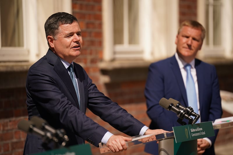 Finance Minister Paschal Donohoe and Minister for Public Expenditure Michael McGrath will be under enormous pressure to deliver in the budget. Photograph: Niall Carson/PA Wire