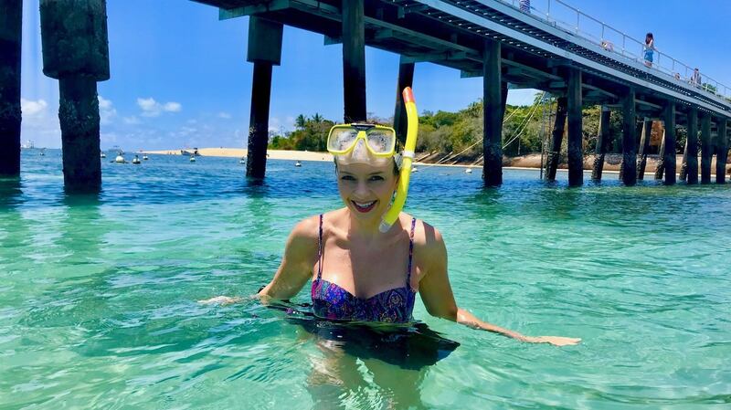Anne Casey at the Great Barrier Reef