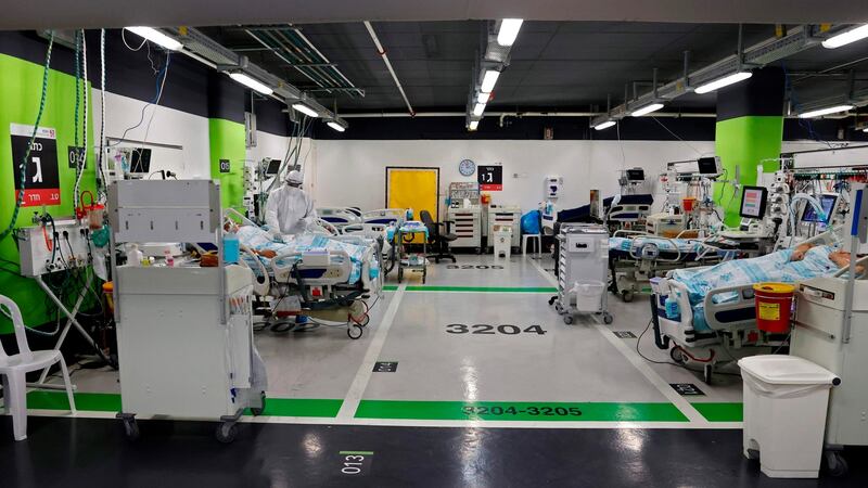 The coronavirus ward of the Rambam Health Care Campus in Haifa. Photograph: Jack Guez/AFP via Getty