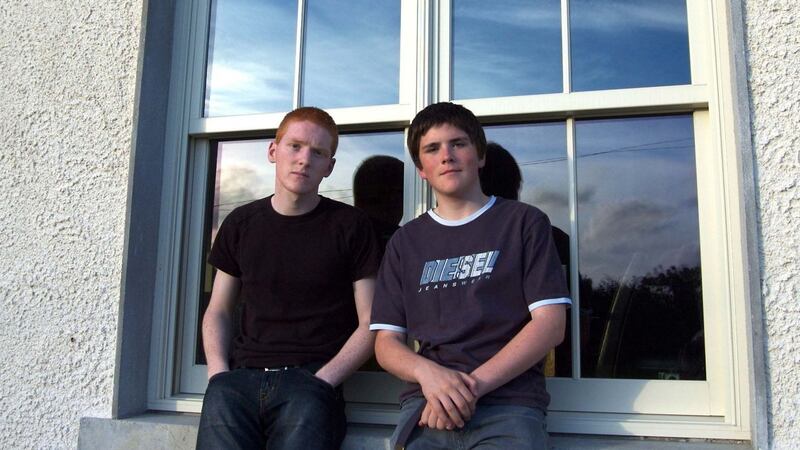 Patrick (left) and John Collison as teenagers