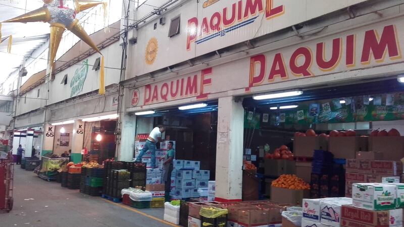 The Central de Abasto wholesale food market in Mexico City, thought to be the biggest of its kind in the world.