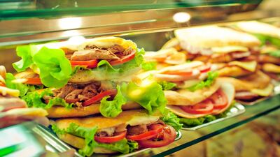 Delicious sandviches fo sale at the deli counter