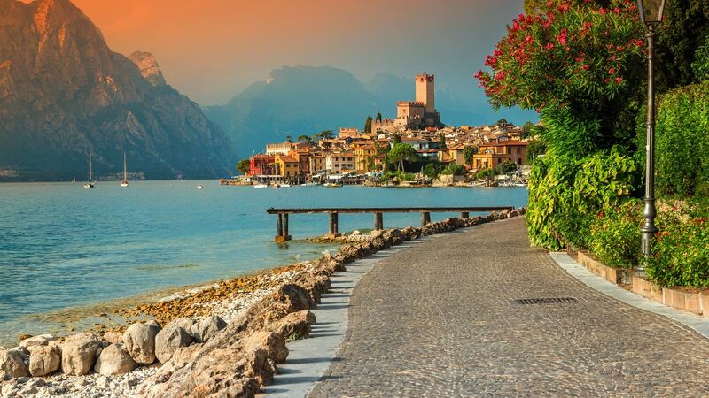 Lake Garda in the  Veneto region, Italy.