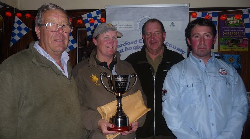 Organisers of the fundraiser on Portrane Beach, from left: Leigh Barnwell, Hannah Lawless, Peter Duff (winner) and Josh Hand