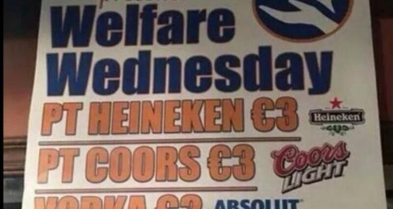Liz Delaney’s pub said just because customers are unemployed doesn’t mean they should be excluded from normal social activities. Liz Delaney’s pub said just because customers are unemployed doesn’t mean they should be excluded from normal social activities.