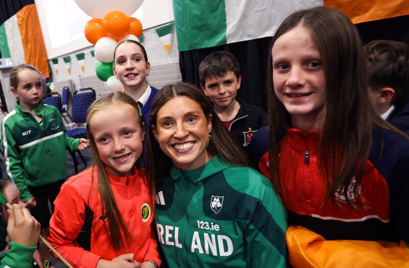 O'Connor poses for pictures with fans in Dundalk on Wednesday night. Photograph: Dan Clohessy/Inpho