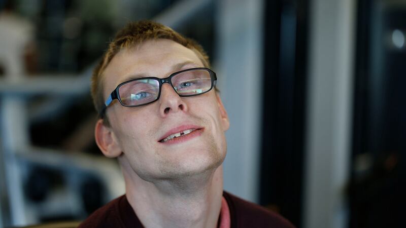 Jonathan Lynch: ‘My favourite exercises are the rope ladder and the obstacle course. They’re great fun and they make me feel really happy. I feel tired after doing them; but it’s a good tiredness.’ Photograph:   Nick Bradshaw