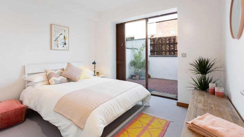 One of the property’s three bedrooms