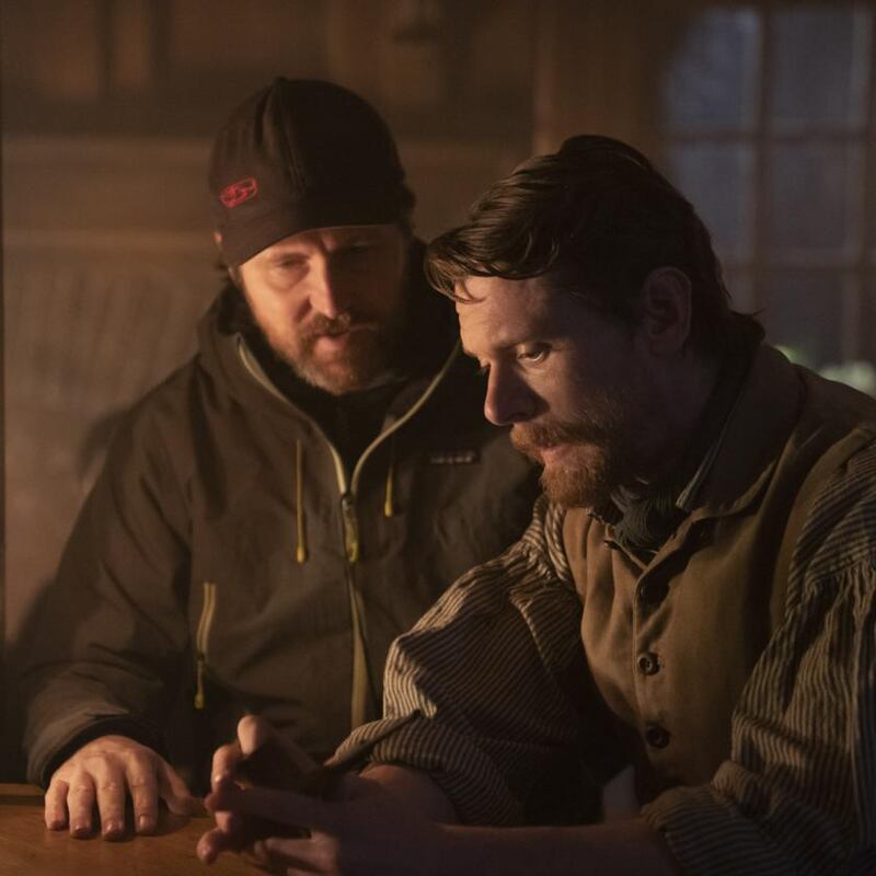 Director Andrew Haigh with Jack O’Connell.  Photograph: Katalin Vermes/See-Saw Films